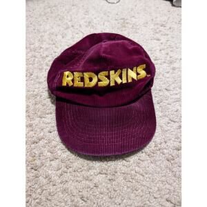 Vintage Washington Redskins Corduroy Snapback Hat Starline NFL Maroon